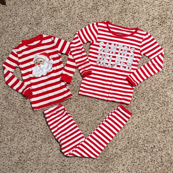Other - Girls size 7 Christmas pajamas two shirts to choose from and matching pants